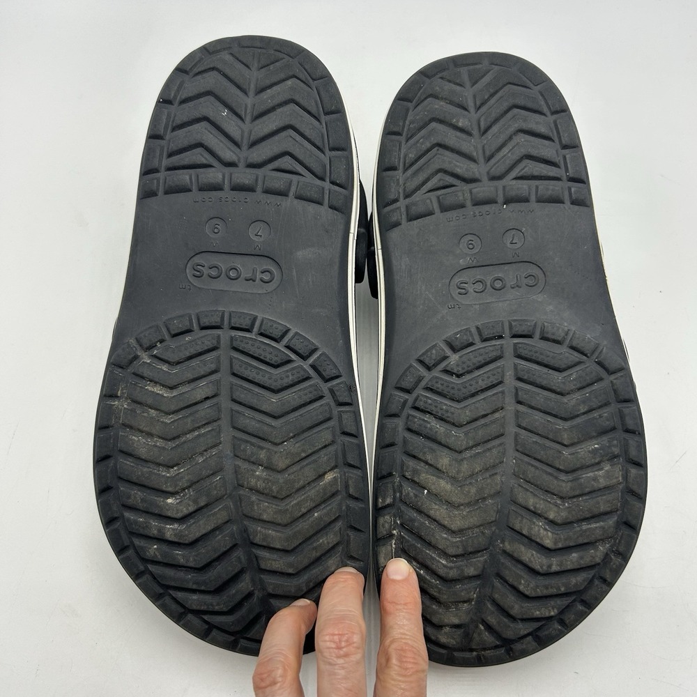 Crocs Adult Bayaband Clogs Mens 7 Black Womens 9 Casual Breach Cruise - Picture 8 of 8